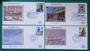 1979 Rowland Hill Set of 4 Colorano FDC - Picture 1 of 2