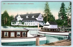 1910er THE CASINO TALLAC LAKE TAHOE KALIFORNIEN EDWARD MITCHELL POSTKARTE - Bild 1 von 2