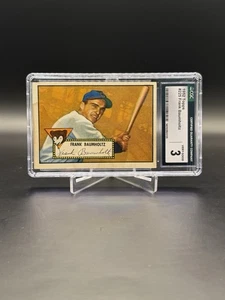 1952 Topps Frank Baumholtz #225 CGC 3 Chicago Cubs - Picture 1 of 3