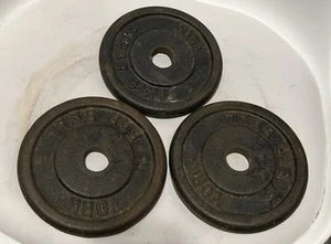 York Barbell 5 lb Weights Vintage York Lot of 3 - Picture 1 of 2