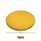 5Pcs Gold Cake Boards with Rings 8/10 Inch Round Cardboard Cake Base Set UK