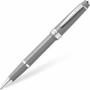 Cross Bailey Light Polished Grey Resin Ballpoint Pen Gift Boxed Black Ink Medium - Picture 1 of 4