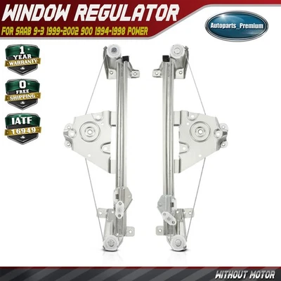 Rear Side Window Regulator for Saab 9-3 1999-2002 900 1994 1995 1996-1998 Power - Image 1 of 4