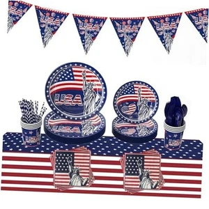 134pcs !4th of July Decorations Independence Day Decorations Party Supplies - Picture 1 of 8