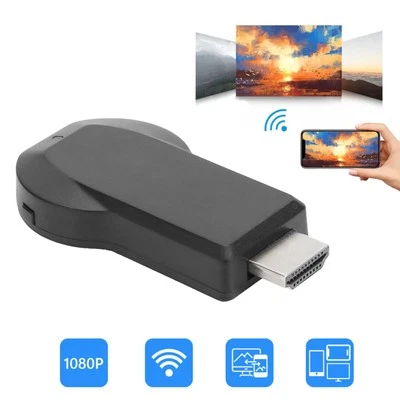TV Stick WIFI Display Receiver Mirror Screen Adapter 1080P HD Multimedia Int BEA - Image 1 of 4