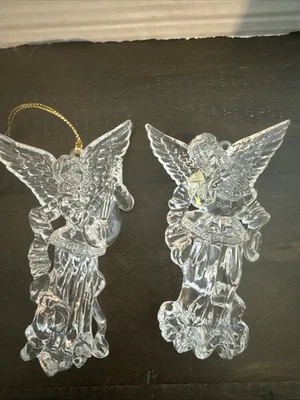 De colección Acrílico Plástico Transparente Ángeles/Instrumentos Musicales Adornos de Navidad ORN113 Foto 1 de 4