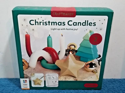 Christmas Candle Making Kit - Make a Star & Tree - Moulds, Wax, Wicks, Powder... - Image 1 of 4