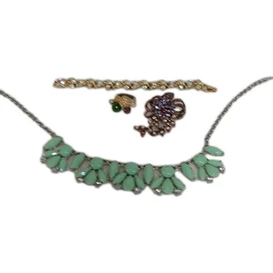 Jewelry Lot Sparkly Rhinestones Vintage And Modern Junk Broken Craft/Parts - Picture 1 of 15