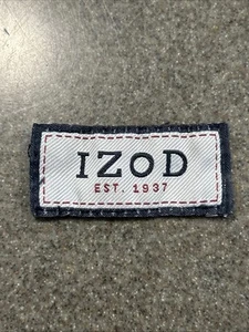 Classic Izod Logo Patch Navy Sew On 1” X 2” Embroidered Fabric - Picture 1 of 4
