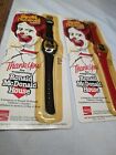 2 Vintage 1984 Ronald McDonald Watch  Original Package - NOS - One Black One Red