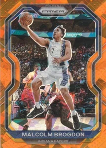 Malcolm Brogdon 2020-2021 Panini Prizm Orange Cracked Ice Prizm #78 - Picture 1 of 2