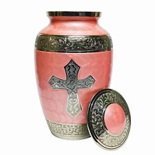 Pink Cross Premium Adult Cremation Urns for Human Ashes: Honoring with Dignity