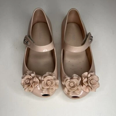 Mini Sapatos Melissa Meninas 10 Ultragirl Garden Mary Jane Balé Liso Geleia Rosa - Imagem 1 de 4