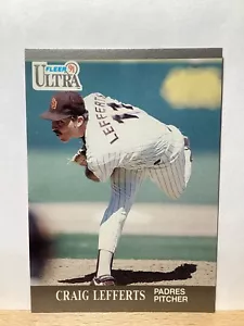 Tarjeta de béisbol Fleer Ultra 1991: Craig Lefferts, San Diego Padres - Tarjeta #307 - Imagen 1 de 2