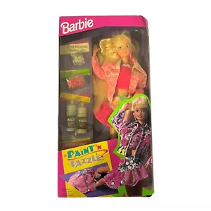 Paint N Dazzle Barbie Blonde 1993 New In Box Vintage - Picture 1 of 6