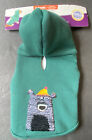 Dog Jacket Heart to Tail Polar Bear Green Pet Outfit Fleece Sweatshirt XS Hoodie
