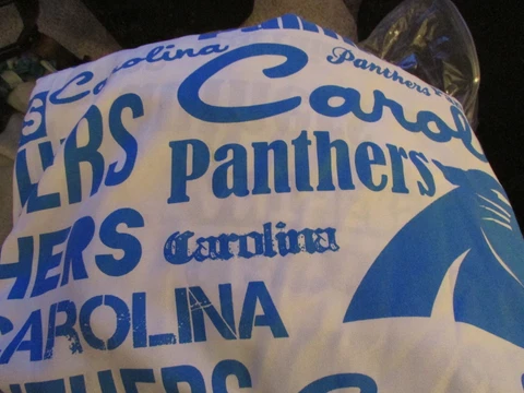 Carolina Panthers Twin Bedding fitted and flat sheets OFFICIAL NFL Cover