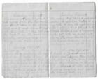 1858 handgeschriebenes Tagebuch Baseball spielen Donati Komet Zirkus junger Mann NY Journal