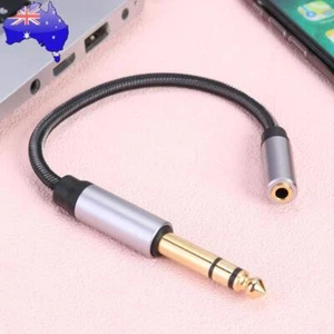 0.2m Gold-plated Plug 3.5mm Female to 6.35mm Male Short Stereo Adapter Wire - Photo 1/8