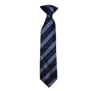 Easter Church Holiday Boy Clip On Neck Tie Black Blue Formal Child Special Event - Picture 1 of 4