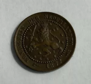 Netherlands 1877 1C. Nice XF (#1936) - Picture 1 of 2