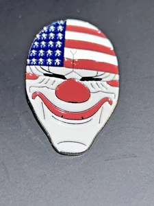 Rare Dallas Mask Payday 2 Xbox 360 PS3 Promo Pin Pinback Button (Silver-colored) - Picture 1 of 5