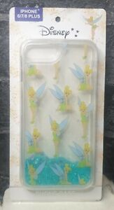 Disney Tinker Bell Blue Glitter Phone Case iPhone Plus 6/7/8 Plus Case Primark