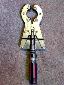 Herramienta cortadora de tubos ajustable vintage sin marca hecha en EE. UU. - Imagen 1 de 2