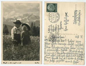 36754 - Kinder in Tracht - Echtfoto - Ansichtskarte, gelaufen Graz 26.10.1939 - Bild 1 von 1