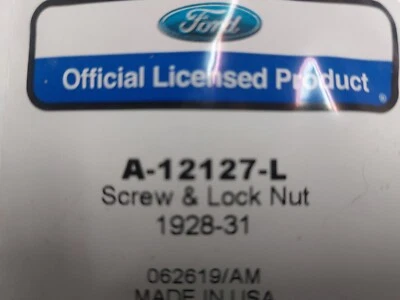 1928-30 Ford Model A Distributor screw and lock nut, A-12127-L - Image 1 of 4