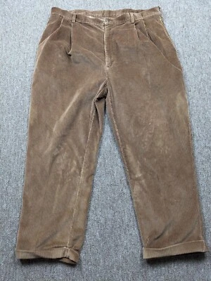 Vintage JOS A BANK Corduroy Pants Men’s 40x30 Brown Retro Comfort Casual - Image 1 of 4