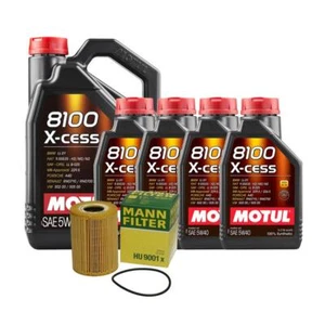 9L Motul 8100 X-CESS 5W-40 Mann Filter Motor Oil Change Kit 08-10 Cayenne 4.8 V8 - Picture 1 of 1