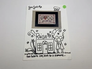 Raise The Roof You Suit Me Counted Cross Stitch Pattern Cards - Picture 1 of 3
