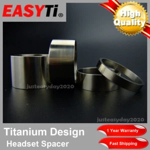 EasyTi 4pcs Titanium Ti Bicycle Headset Spacer 1-1/8" (5mm - 10mm - 15mm - 20mm) - Picture 1 of 10