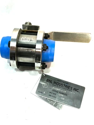 BNL INDUSTRIES HBV-A2-10-0062 CLASS 3 BALL VALVE, 1",150#,200 PSIG,ANSI 150 - Image 1 of 4