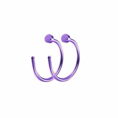 1 pieza unisex falso clip de tabique sin perforación remolinos anillo de nariz de tabique imitación clicker Foto 1 de 4