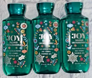 3 Bath & Body Works JOY Sugared Snickerdoodle Shower Gel 10 FL OZ - Picture 1 of 2