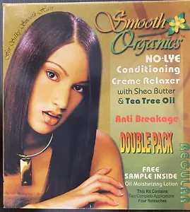 Smooth Organics NO-LYE Conditioning Créme Relaxer With Shea Butter DOUBLE PACK - Picture 1 of 6