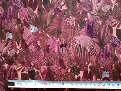 Remnant JUNGLE TAPESTRY B Liberty of London Tana Lawn cotton approx 67 x 18 cm - Image 1 of 4