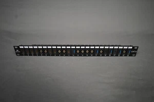 24-Port Keystone 1U Patch Panel, 1U 19" Metal Rackmount,TC-KP24 (PLUGS INCLUDED) - Photo 1/4