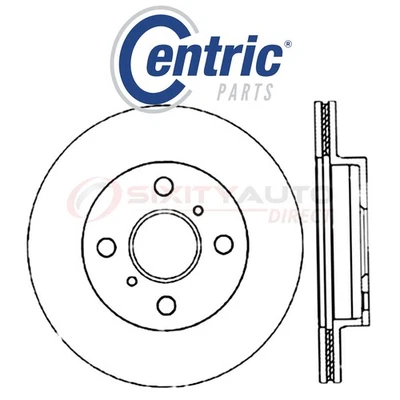 Centric C-TEK Disc Brake Rotor for 2000 Toyota Echo 1.5L L4 - Kit Set eq Foto 1 de 4