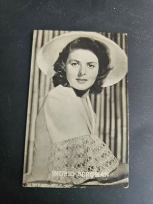 1950s INGRID BERGMAN - Belgium Chewing Gum Co photographic trade card - Image 1 of 2