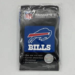Buffalo Bills NFL Rainmate II Hooded Poncho Rain Gear New Sealed - Picture 1 of 2