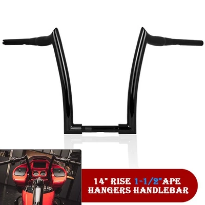 14'' Rise Ape Hanger Handlebar Fit For Yamaha VMax1200 VMax1700 - Image 1 of 4