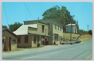 Postkarte Postamt und Druidenhalle Olema Kalifornien El Camino Highway One - Bild 1 von 2