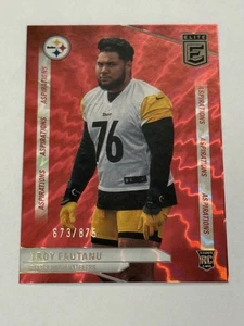 2024 Donruss Elite #191 Troy Fautanu Red Aspirations Shimmer 673/875 RC Rookie - Picture 1 of 2