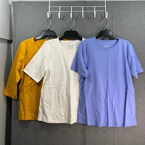 Denim & Co. Essentials maglia perfetta set di tre magliette taglia small - Foto 1 di 9