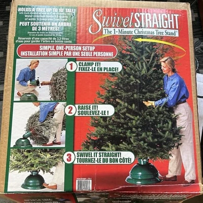 Swivel Straight 1 Minute CHRISTMAS TREE STAND Up to 10'  100 lbs.  - Image 1 of 4