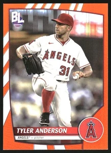 2023 Topps Big League Electric Orange #194 Tyler Anderson - Picture 1 of 2