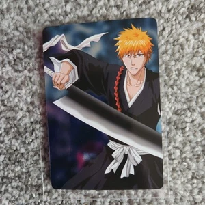 Bleach Soul Card Battle Zangetsu Ichigo Kurosaki UZ-001 Full Art Double Sided - Picture 1 of 3